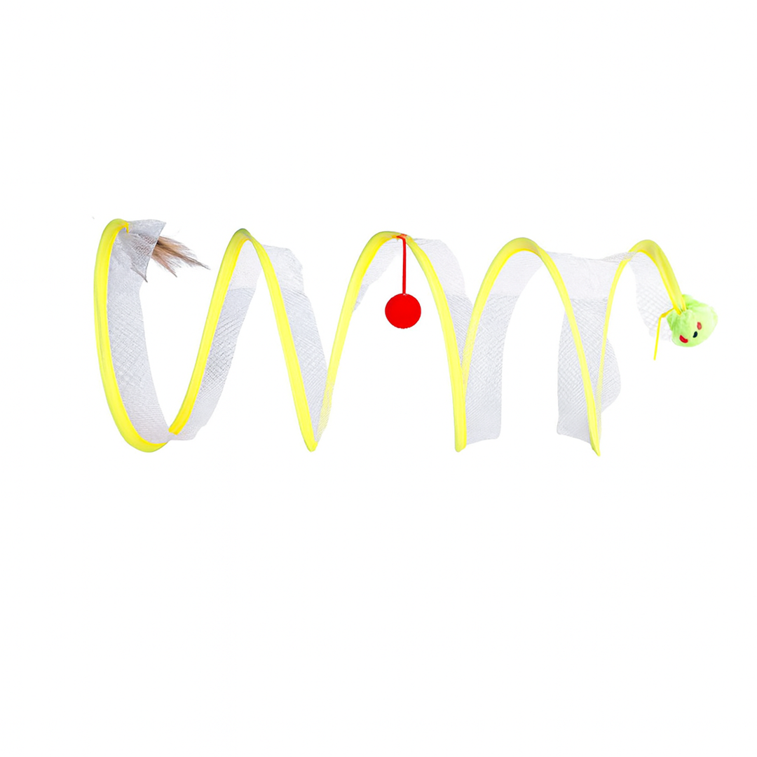 Spiralny Tunel dla Kota – Interaktywna Zabawka dla Aktywnych Kotów