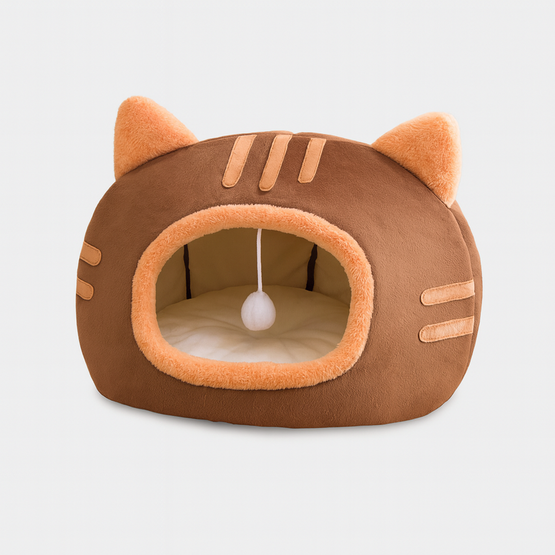 Legowisko dla kota 2-w-1 z wyjmowaną poduszką – Antypoślizgowy spód – Pokrowiec do prania