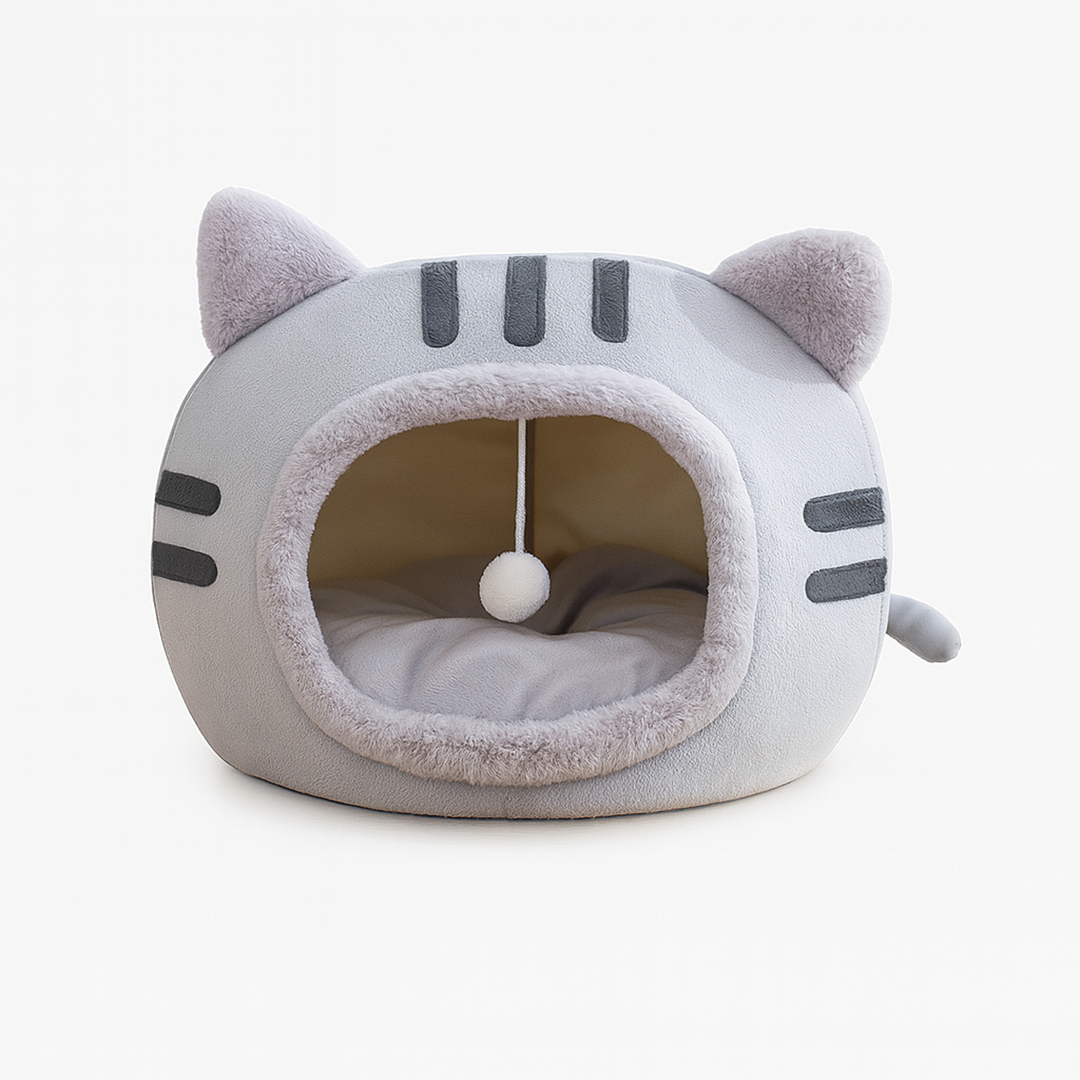Legowisko dla kota 2-w-1 z wyjmowaną poduszką – Antypoślizgowy spód – Pokrowiec do prania