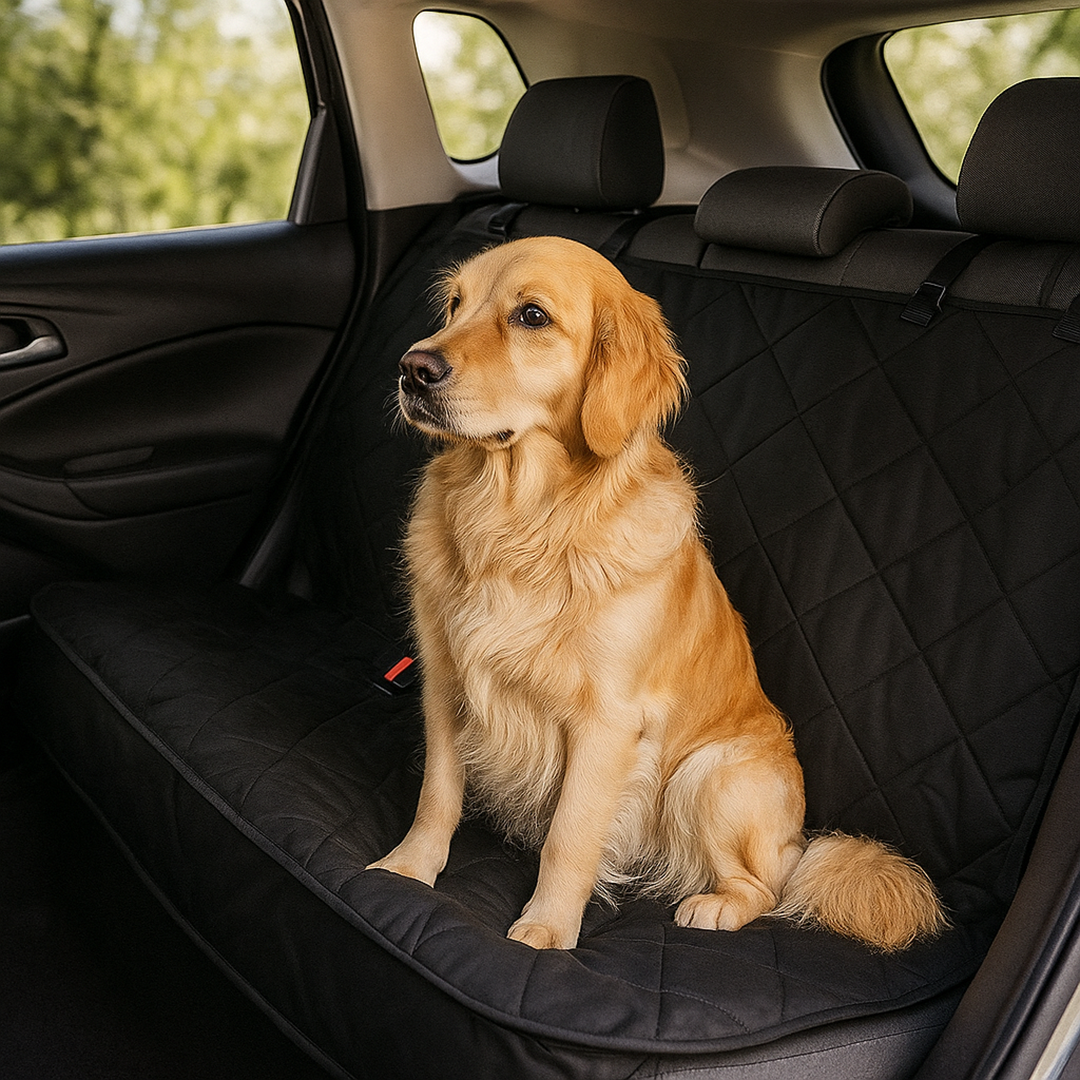 Duże legowisko samochodowe dla psa na tylną kanapę – Wodoodporny materiał – Łatwe czyszczenie