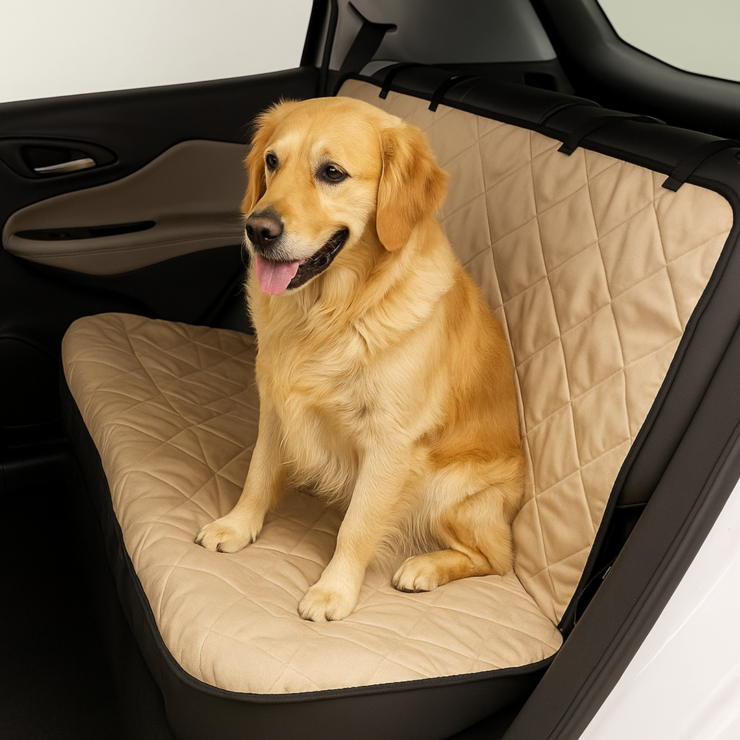 Duże legowisko samochodowe dla psa na tylną kanapę – Wodoodporny materiał – Łatwe czyszczenie