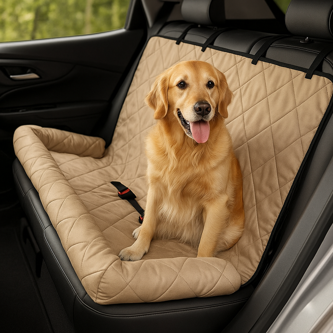 Duże legowisko samochodowe dla psa na tylną kanapę – Wodoodporny materiał – Łatwe czyszczenie
