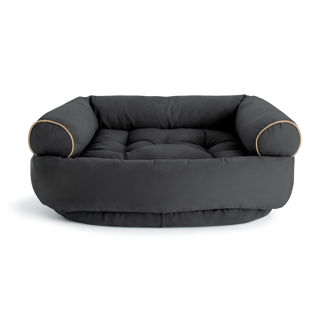 Kanapa dla psa 2-w-1 z wyjmowaną poduszką – Antypoślizgowy spód – Pokrowiec do prania