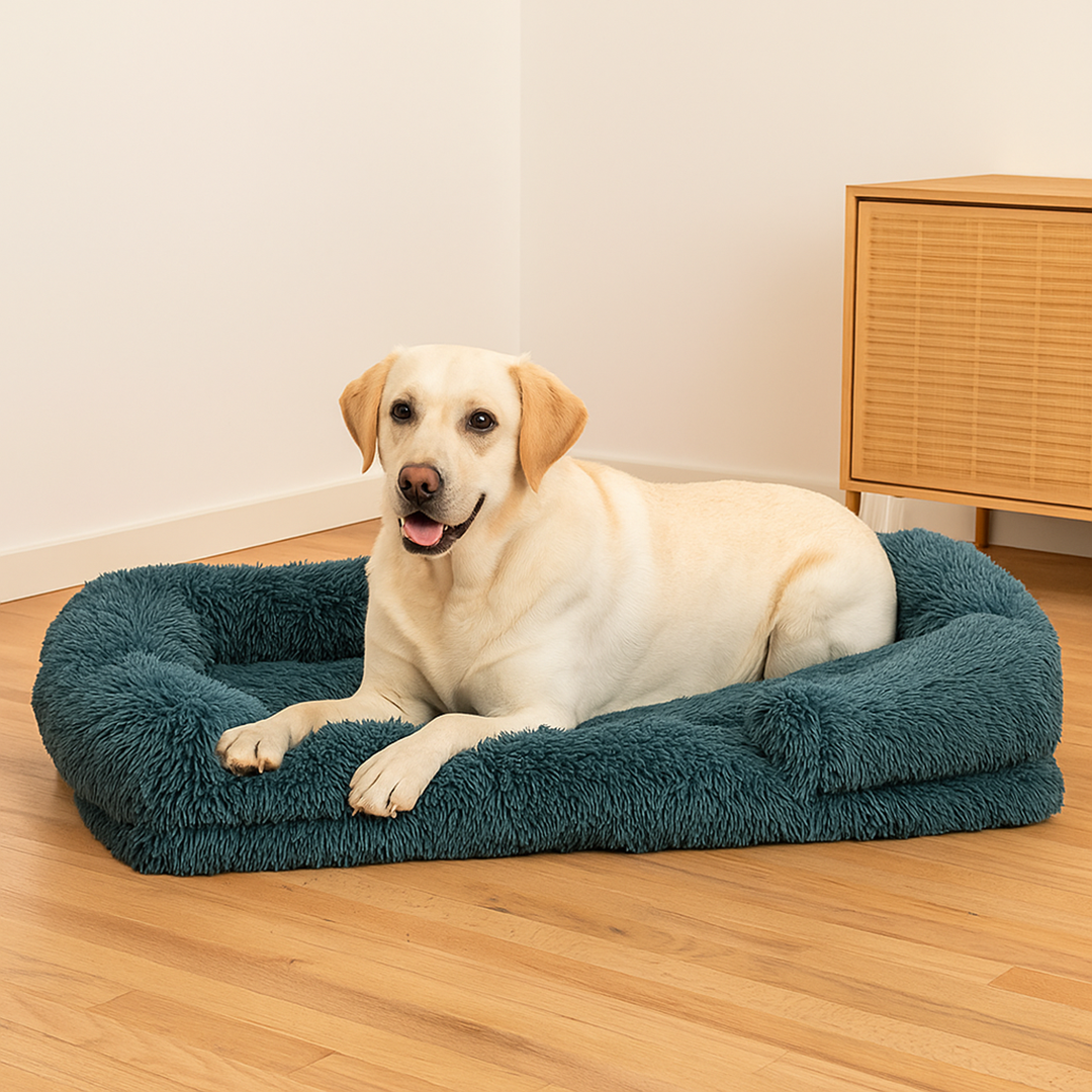 Legowisko Chmurowe dla Psa – Posłanie z Zdejmowanym Pokrowcem – Antypoślizgowy Spód