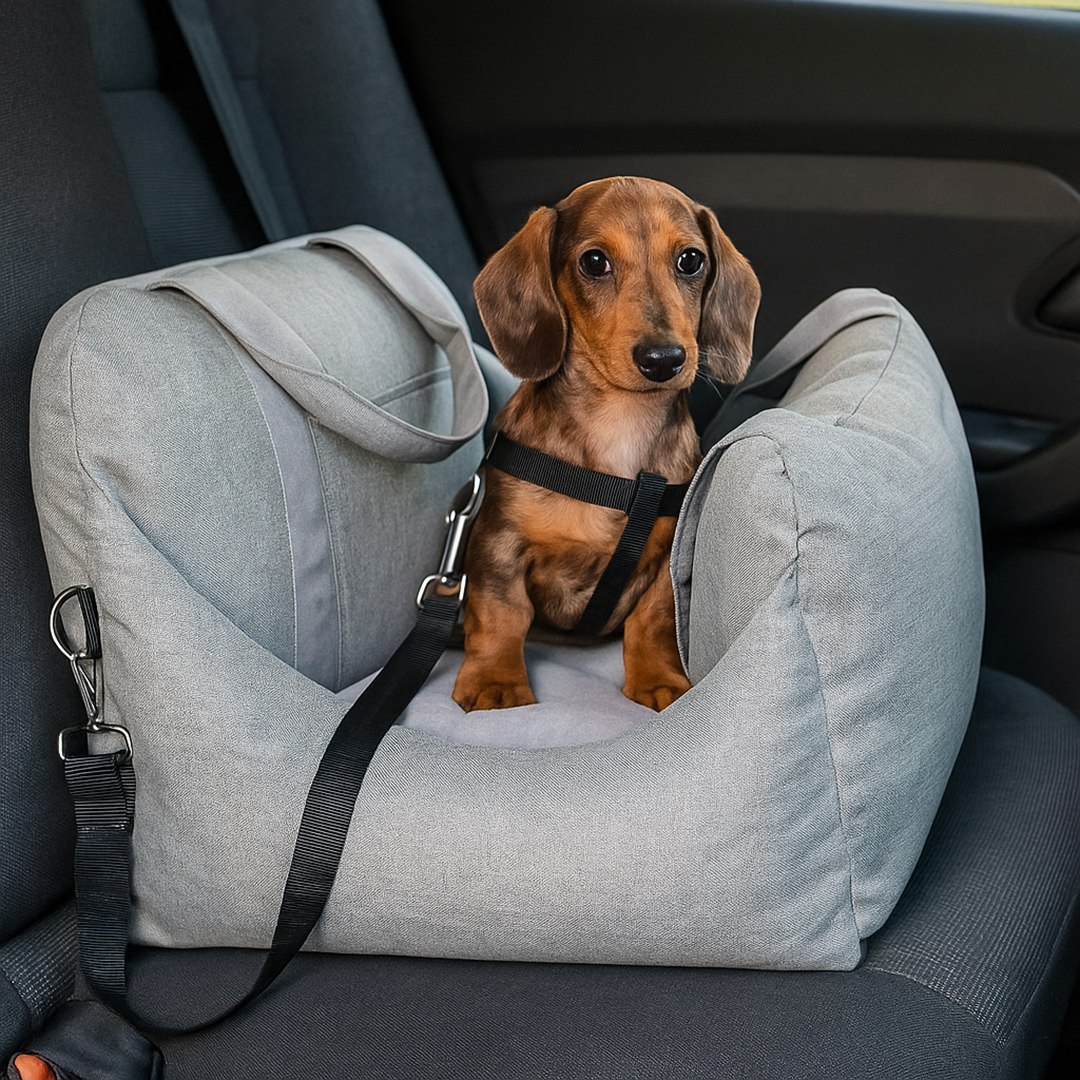 Legowisko Samochodowe dla Psa – Miękkie Przenośne Łóżko z Zdejmowanym Pokrowcem