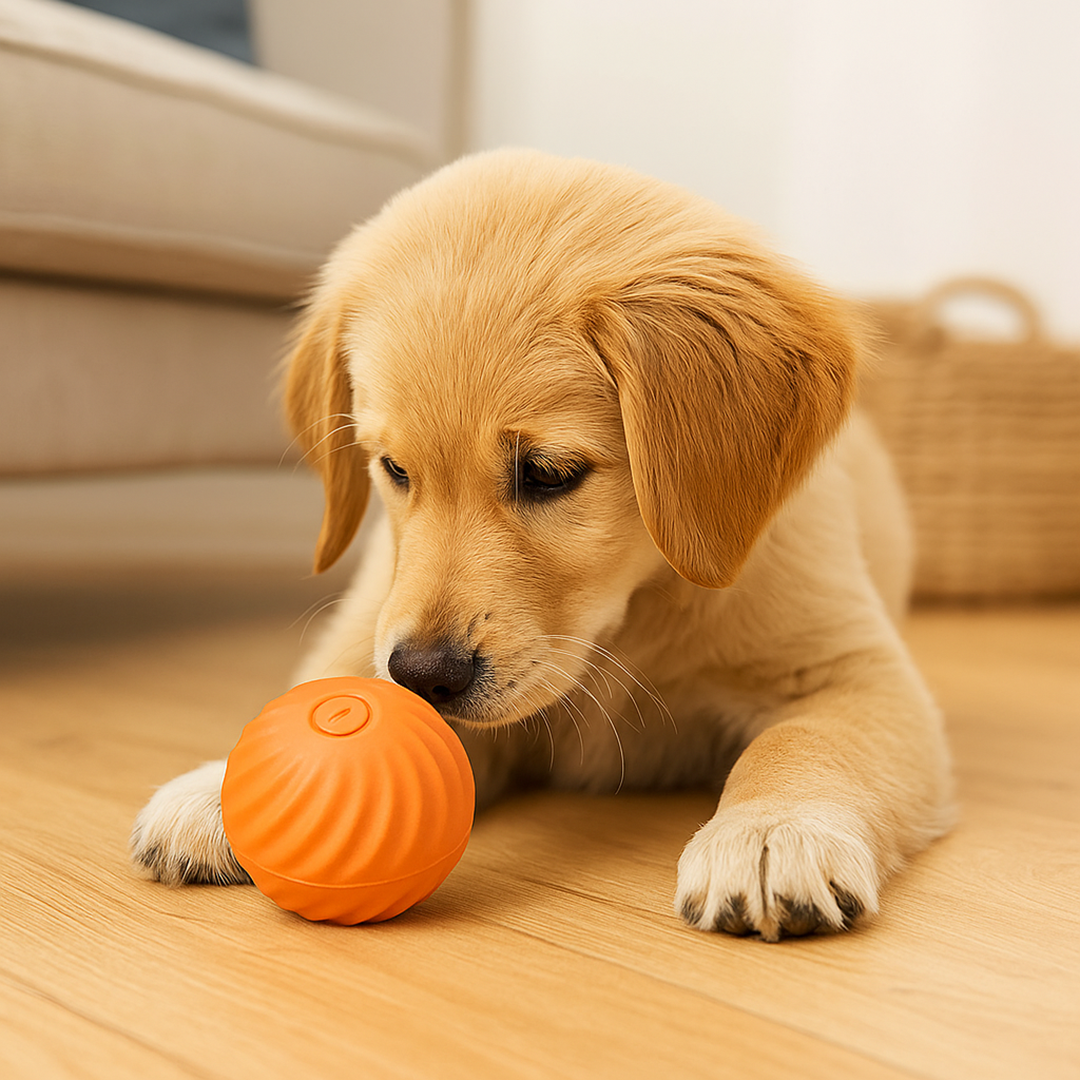 Automatyczna tocząca się zabawka dla psa – Zasilanie na baterie – Do zabawy w domu