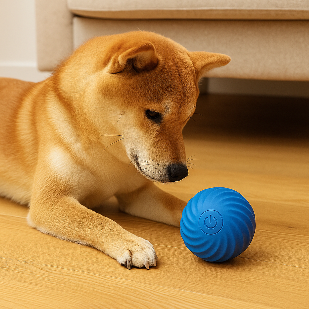 Automatyczna tocząca się zabawka dla psa – Zasilanie na baterie – Do zabawy w domu