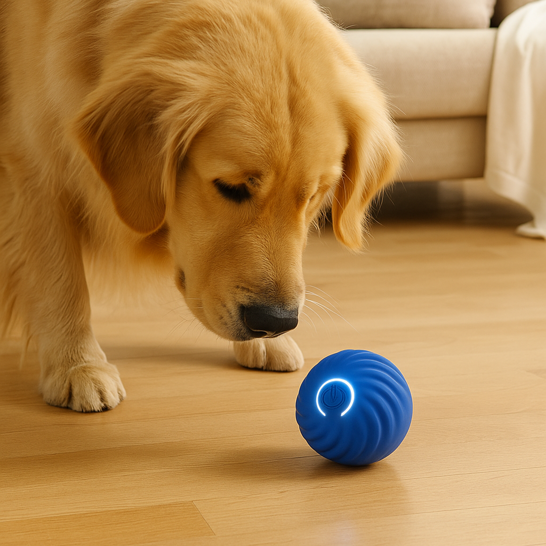 Automatyczna tocząca się zabawka dla psa – Zasilanie na baterie – Do zabawy w domu