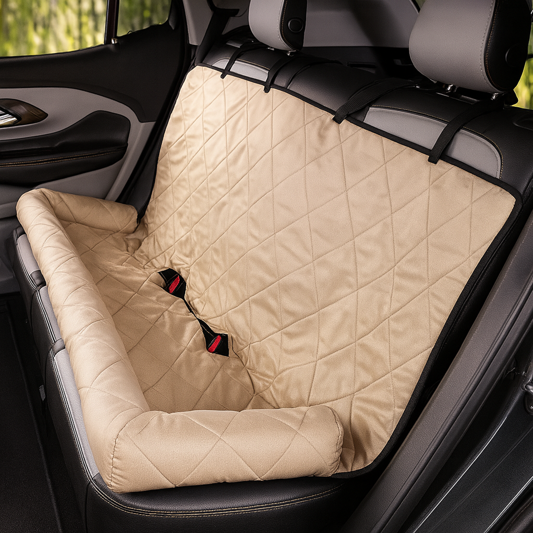 Duże legowisko samochodowe dla psa na tylną kanapę – Wodoodporny materiał – Łatwe czyszczenie
