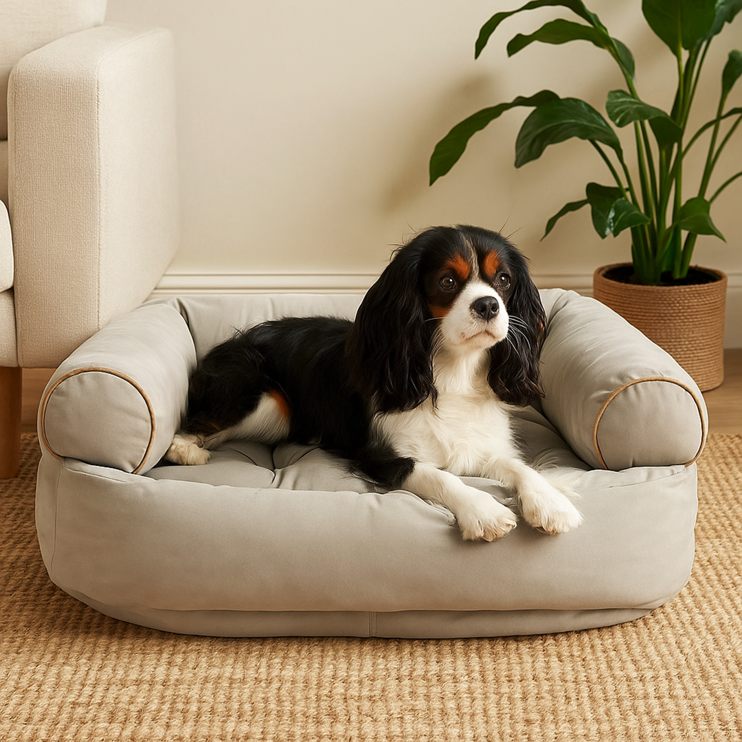 Kanapa dla psa 2-w-1 z wyjmowaną poduszką – Antypoślizgowy spód – Pokrowiec do prania