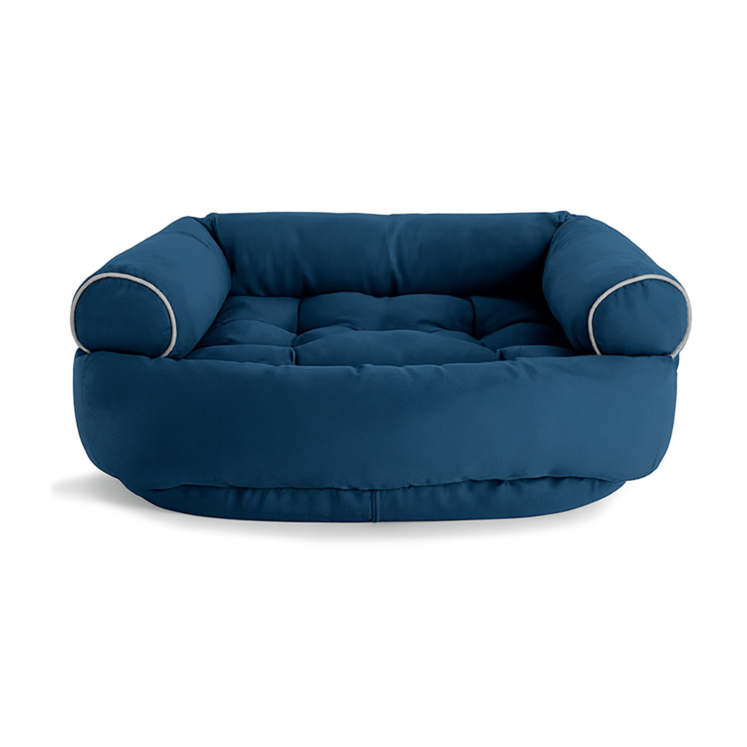 Kanapa dla psa 2-w-1 z wyjmowaną poduszką – Antypoślizgowy spód – Pokrowiec do prania