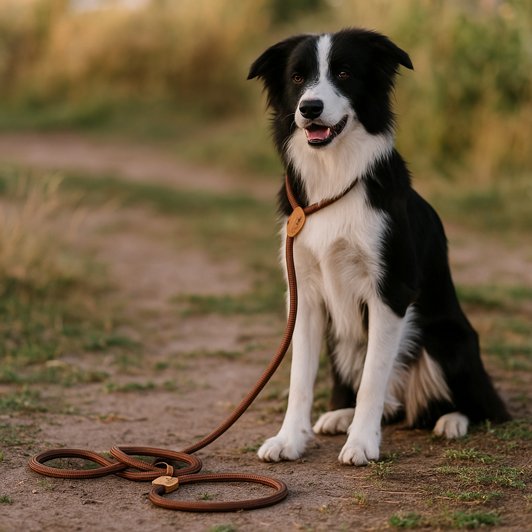 Pleciona smycz dla psa z funkcją ograniczenia ciągnięcia – Regulowana długość – Materiał pleciony