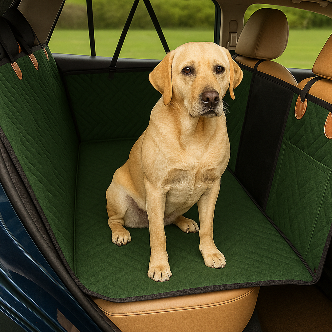 Mata samochodowa dla psów na tylną kanapę – Wodoodporny materiał – Sztywne dno – Łatwe czyszczenie