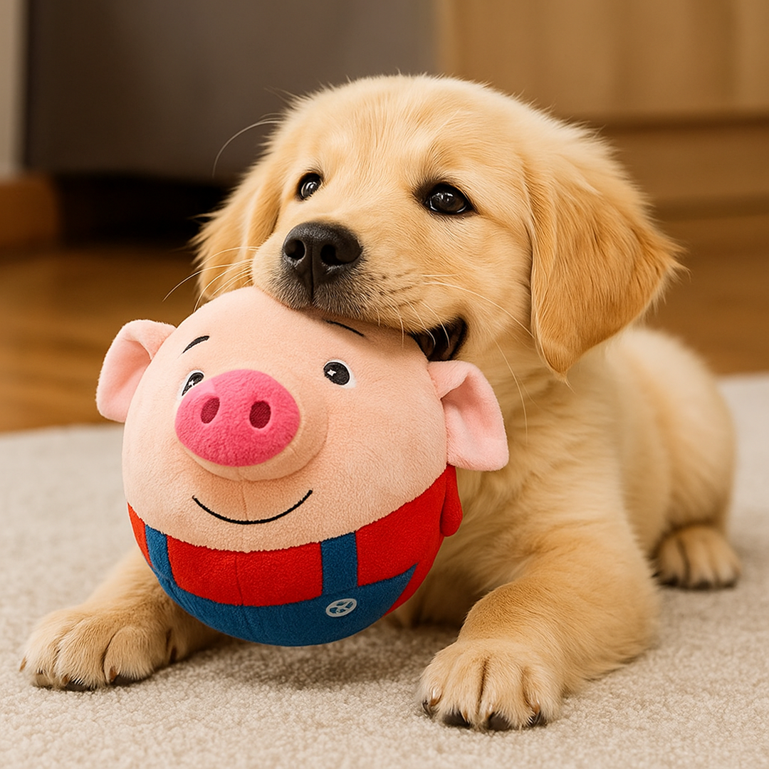 Automatyczna Ruchoma Piłka dla Psa – Interaktywna Pluszowa Zabawka