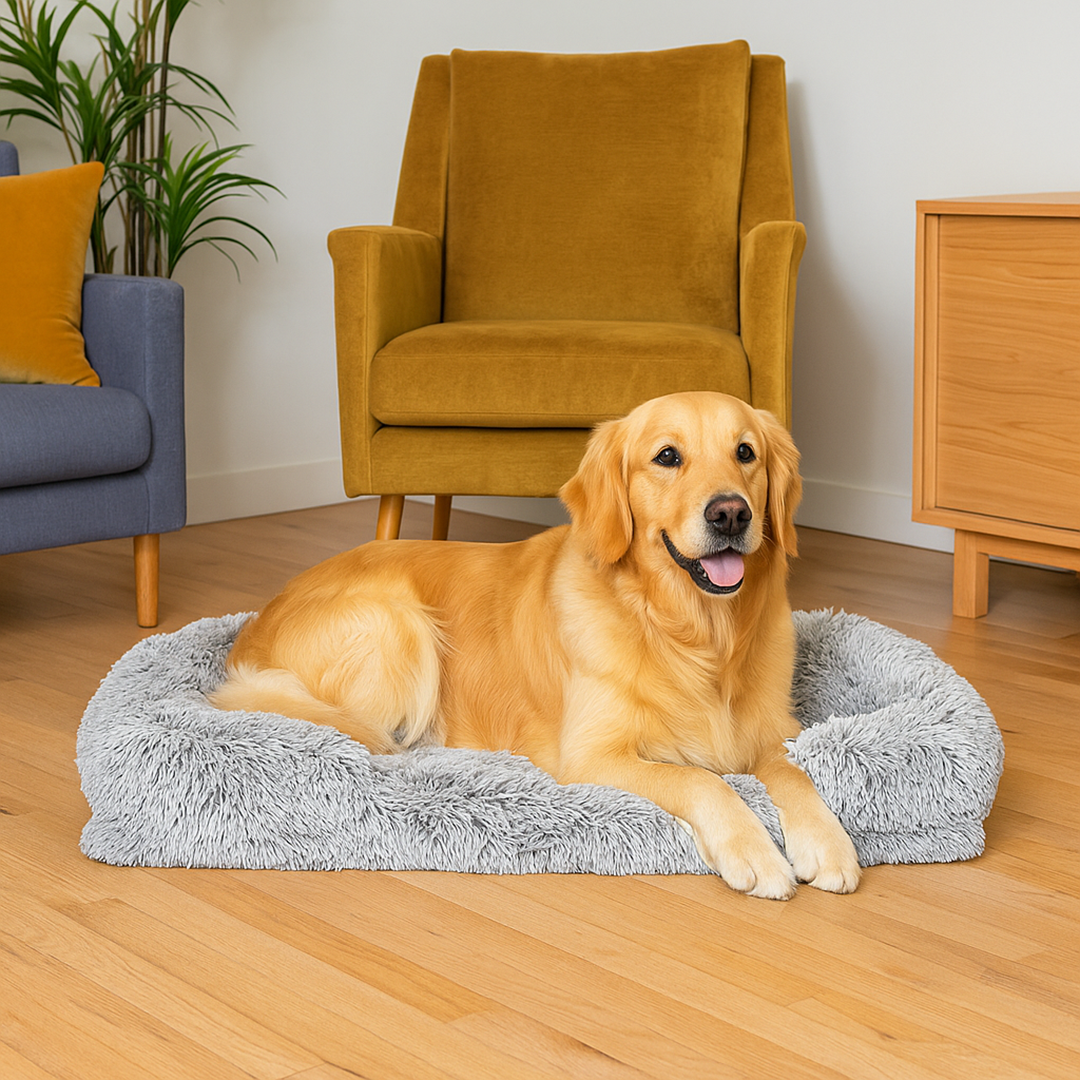 Legowisko Chmurowe dla Psa – Posłanie z Zdejmowanym Pokrowcem – Antypoślizgowy Spód